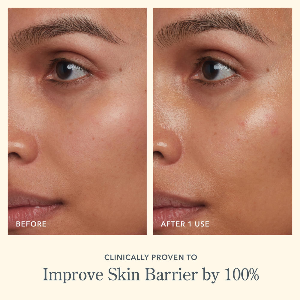 Beekman 1802 Bloom Cream soutient doucement la barrière cutanée après application.