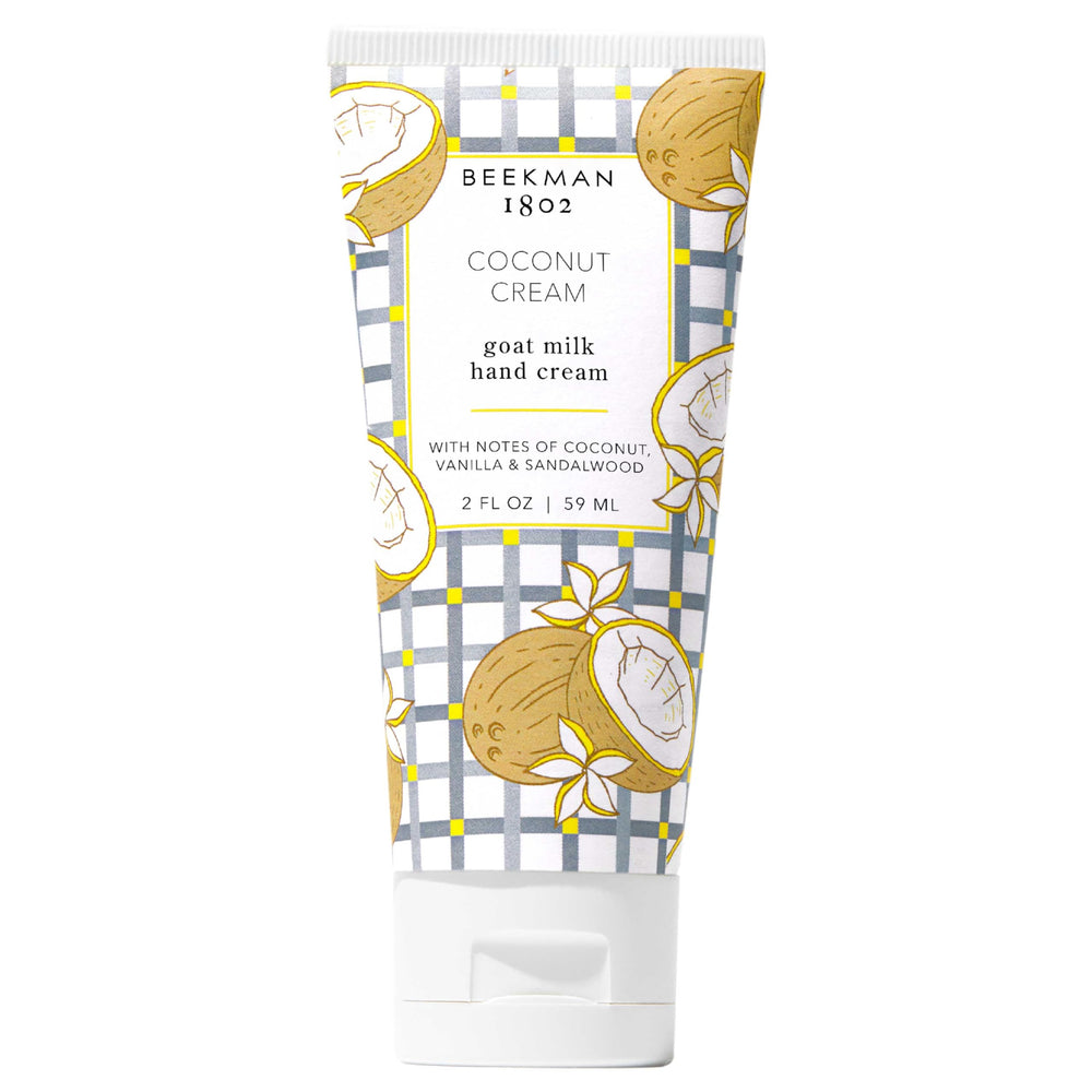 Beekman 1802 Crème mains lait chèvre flacon élégant hydrate les mains sèches.