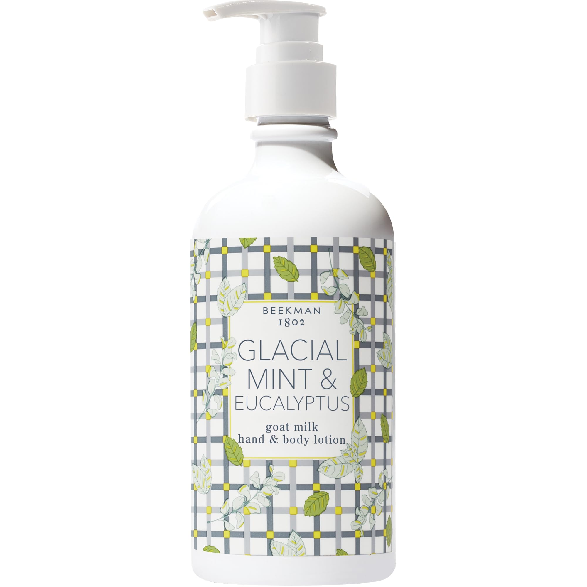 Beekman 1802 glacial menthe eucalyptus lait corps pompe – hydratation durable pour peaux sèches