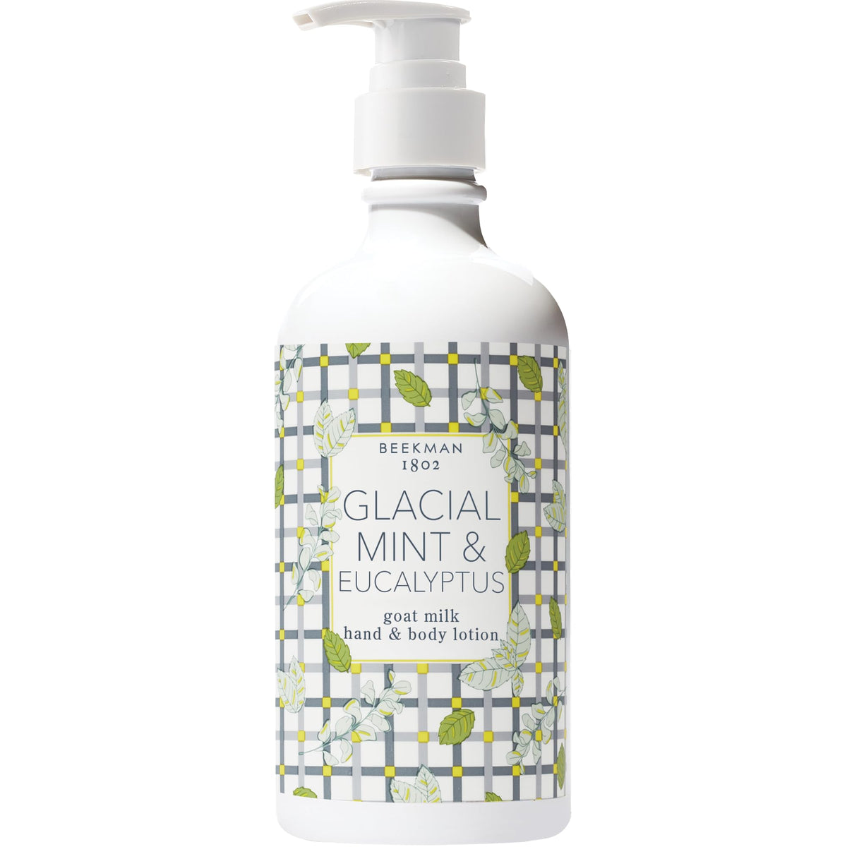 Beekman 1802 glacial menthe eucalyptus lait corps pompe – hydratation durable pour peaux sèches