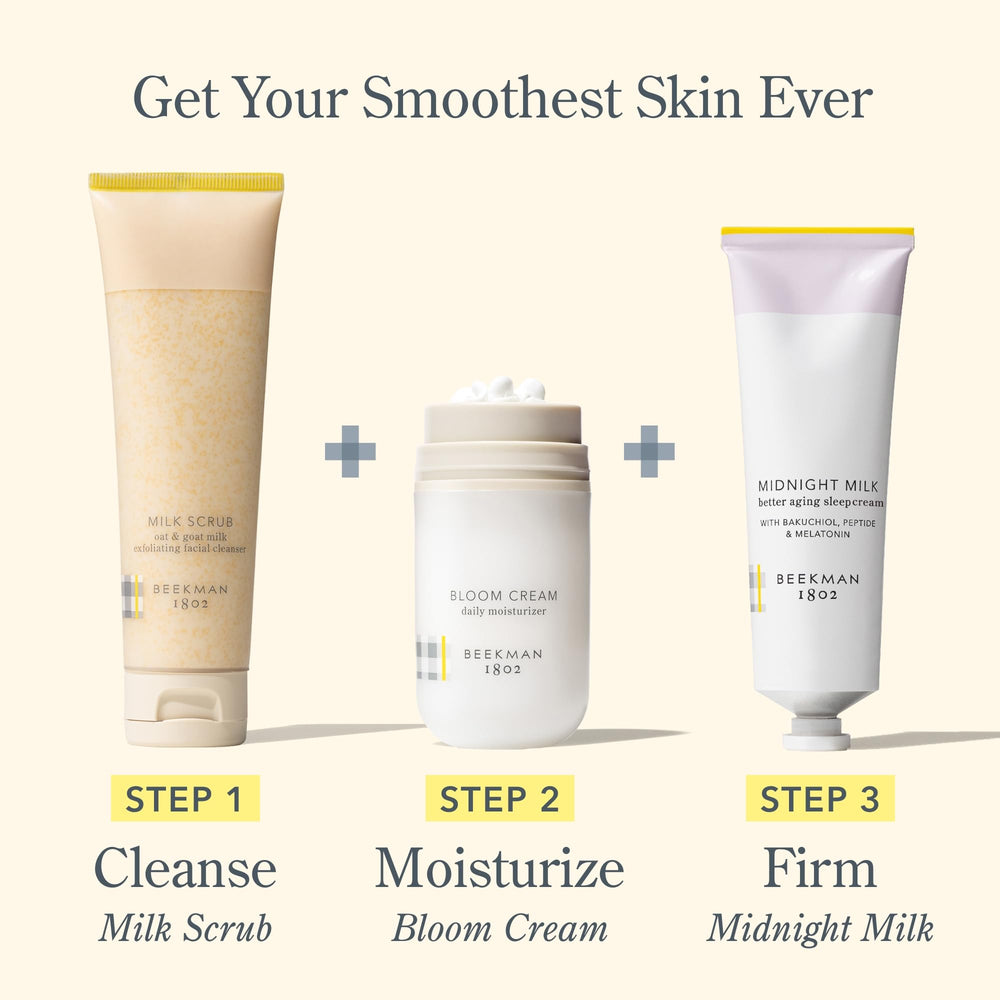 Beekman 1802 Midnight Milk - application nocturne sur peau propre