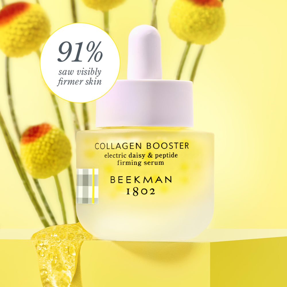 Beekman 1802 sérum visage: bulles coq10 encapsulées soutenant le collagène.
