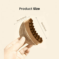 Brosse BeepWell ciblant le contour du menton et des joues pour un effet sculpté.