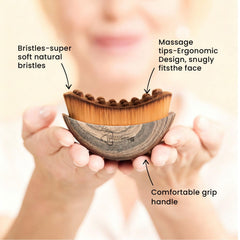 Brosse BeepWell stimulant la circulation pour un teint plus lumineux.