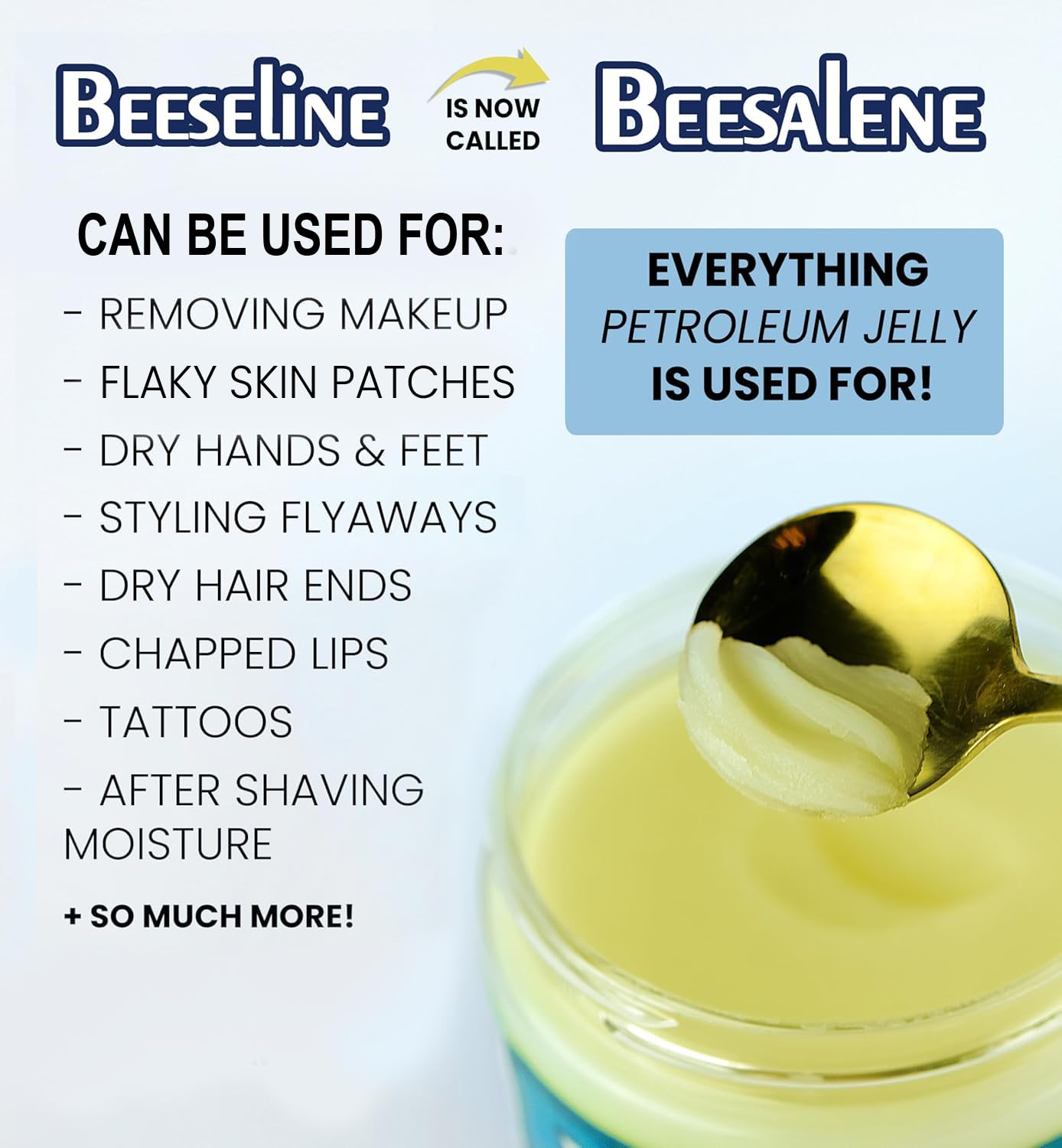 Beesalene Original appliqué sur la main offre hydratation rapide.