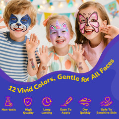 Beesjuy pinceaux et stickers inclus pour motifs rapides et créatifs.