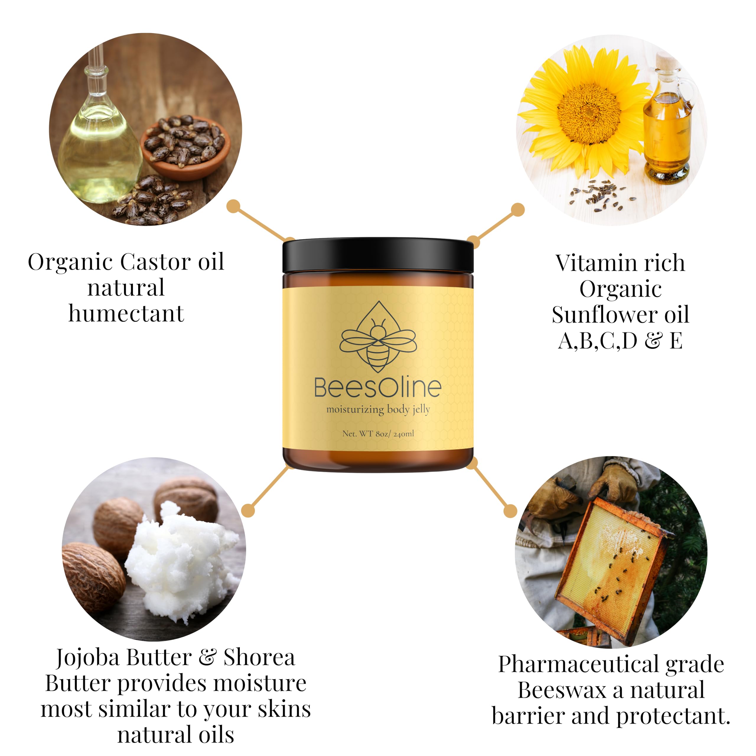 Beesoline huile tournesol organique : réhydrate et revitalise la peau.