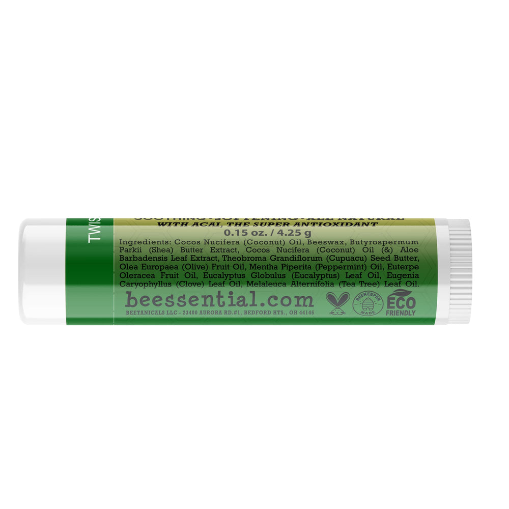 Beessential pack lèvres menthe-poivrée, pratique à partager au quotidien.