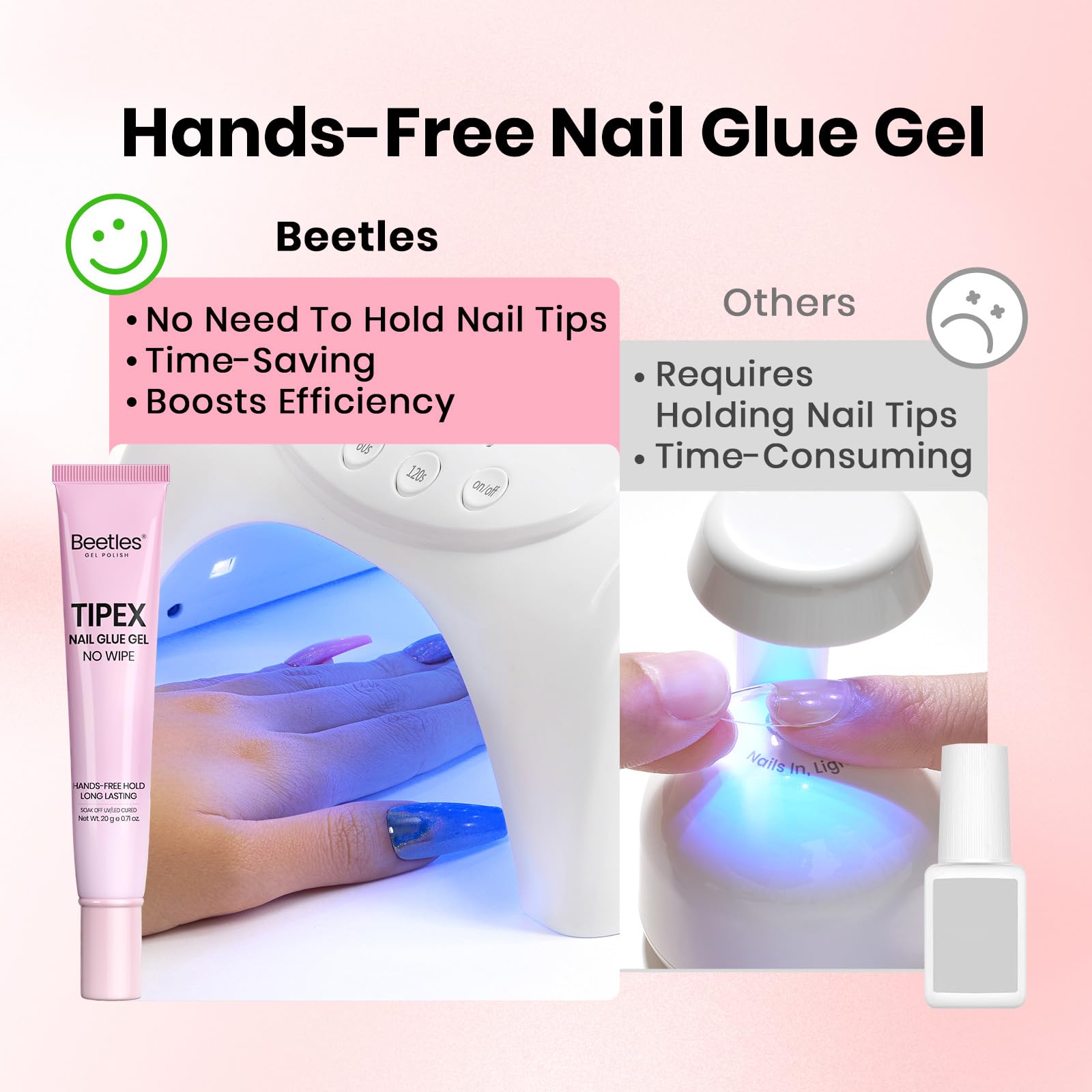 Beetles Tipex Gel, texture auto-nivelante pour un lissage homogène.