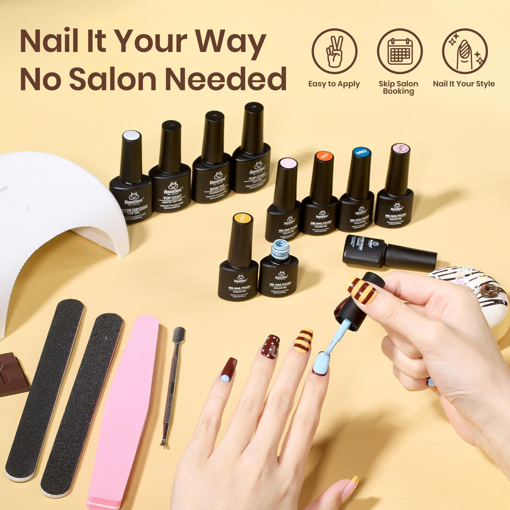 Beetles accessoires ongles inclus, kit DIY salon à domicile.