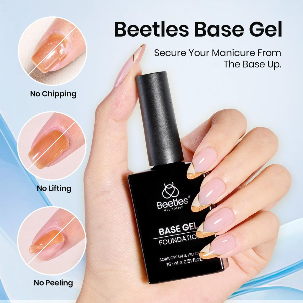Beetles Adhésion Ongle Primaire: application homogène et finition lisse.