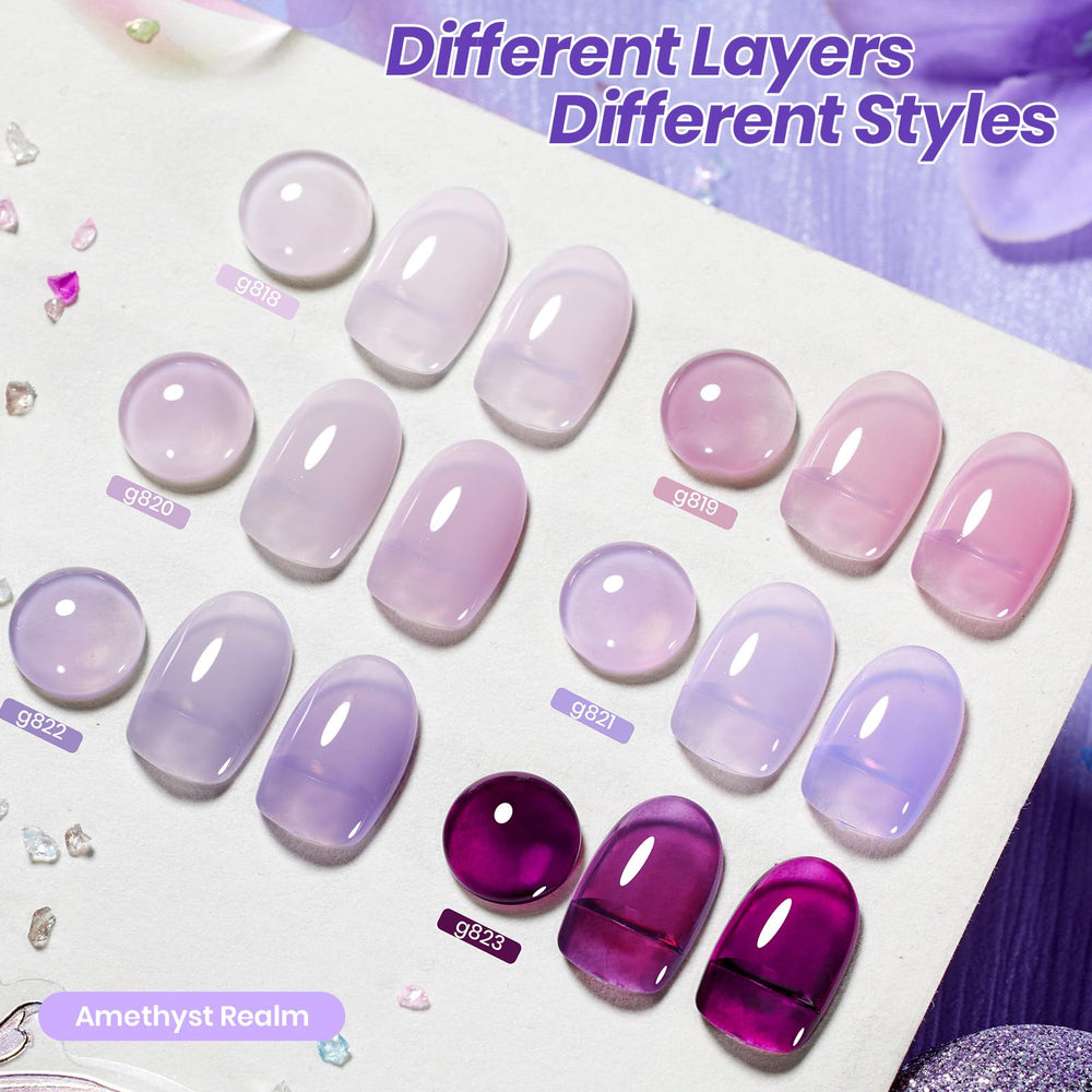 Beetles Amethyst Realm Jelly bouteille violette reflétant des nuances riches
