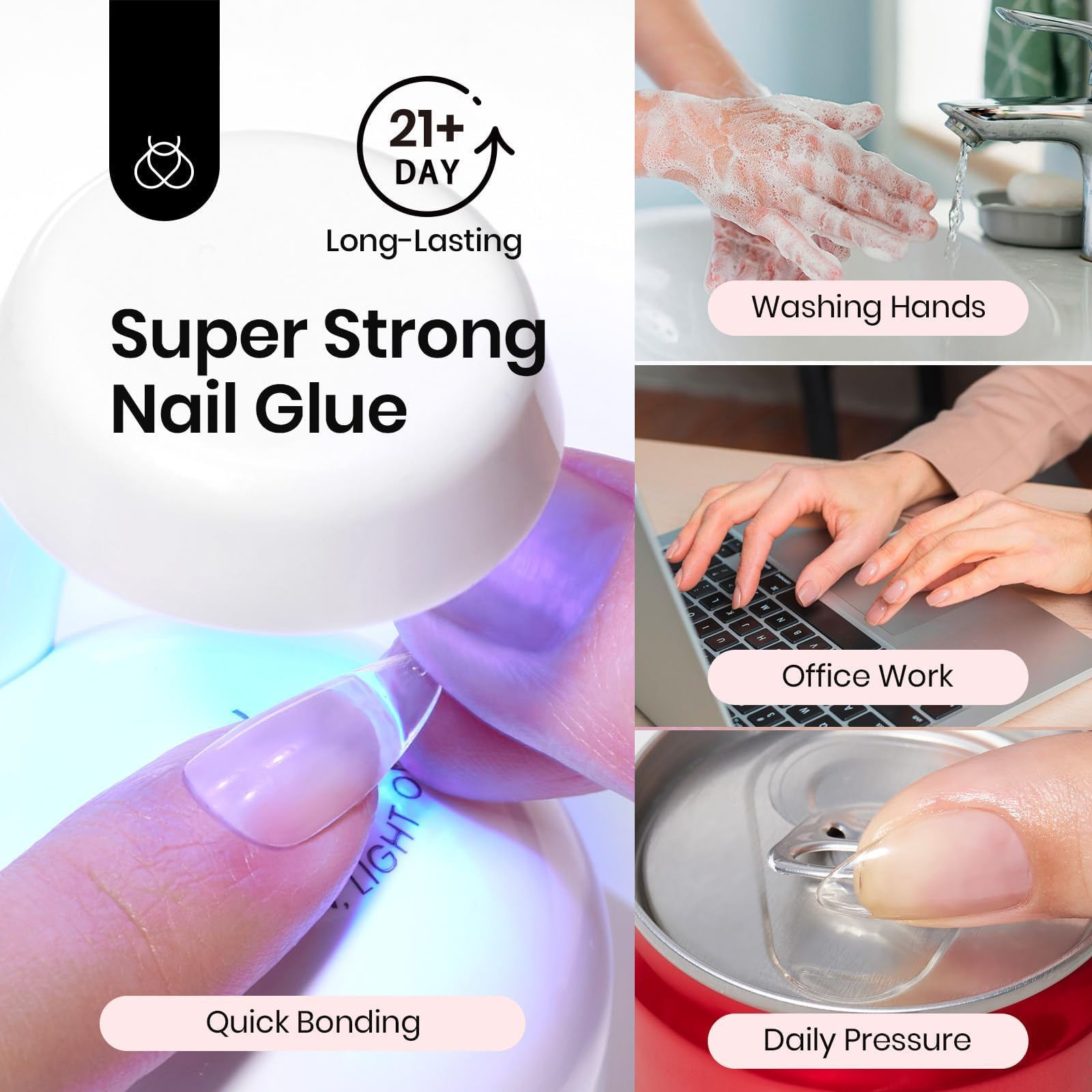 Beetles application ongles précise, évite les cuticules inondées.