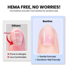 Beetles Colle Gel Ongles, application précise sans bavure.