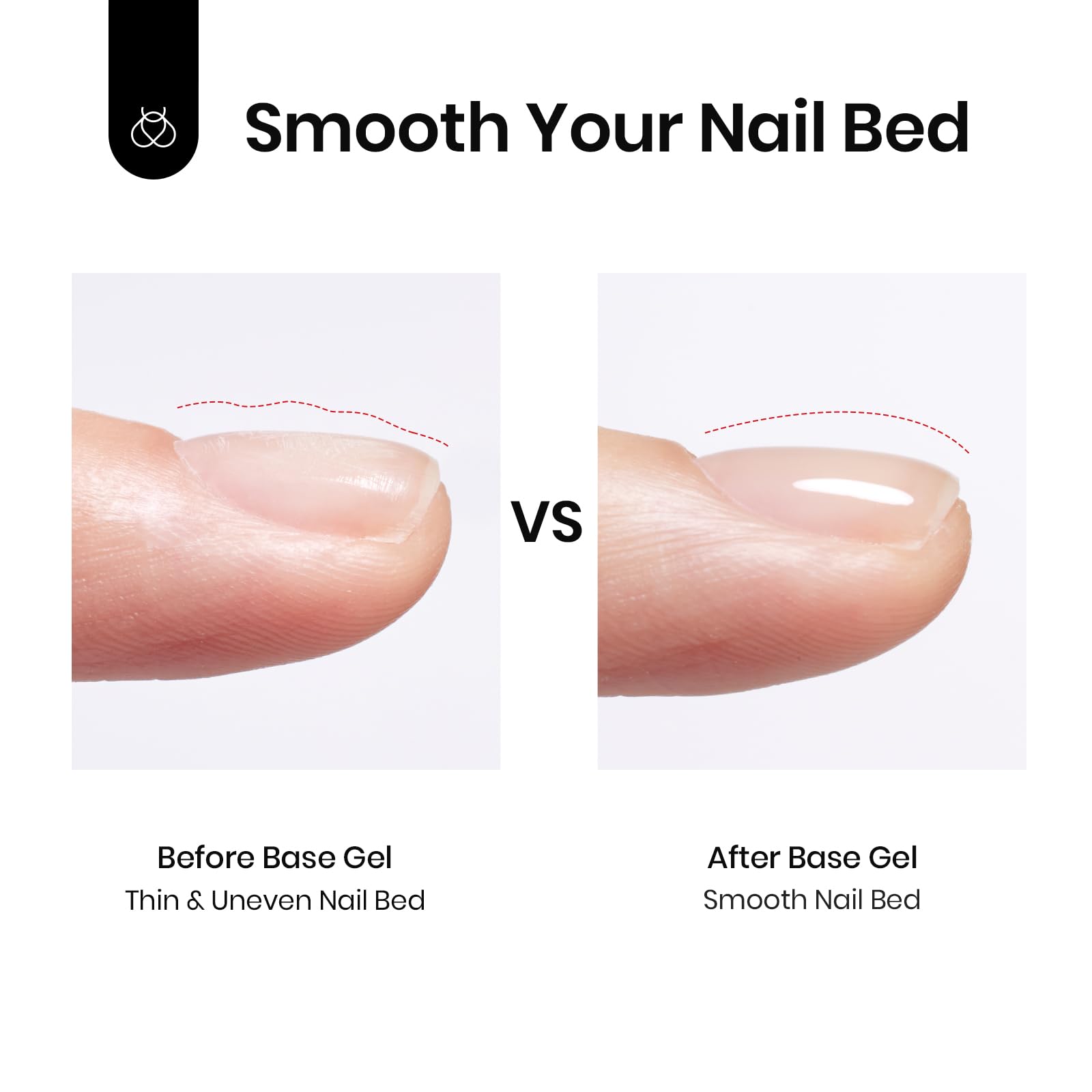 Beetles Couche couleur : application uniforme du vernis gel.