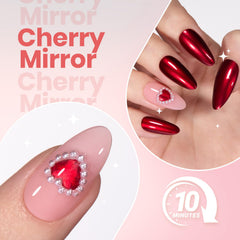 Idée vernis Beetles chrome rouge design: look festif assuré.