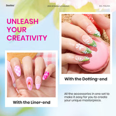 Autocollants feux d’artifice Beetles – motifs festifs pour un nail art express