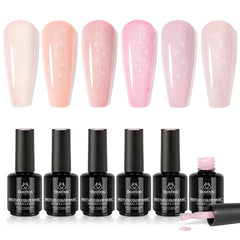 Beetles Base Color Gel Nude, six teintes discrètes pour une manucure naturelle.