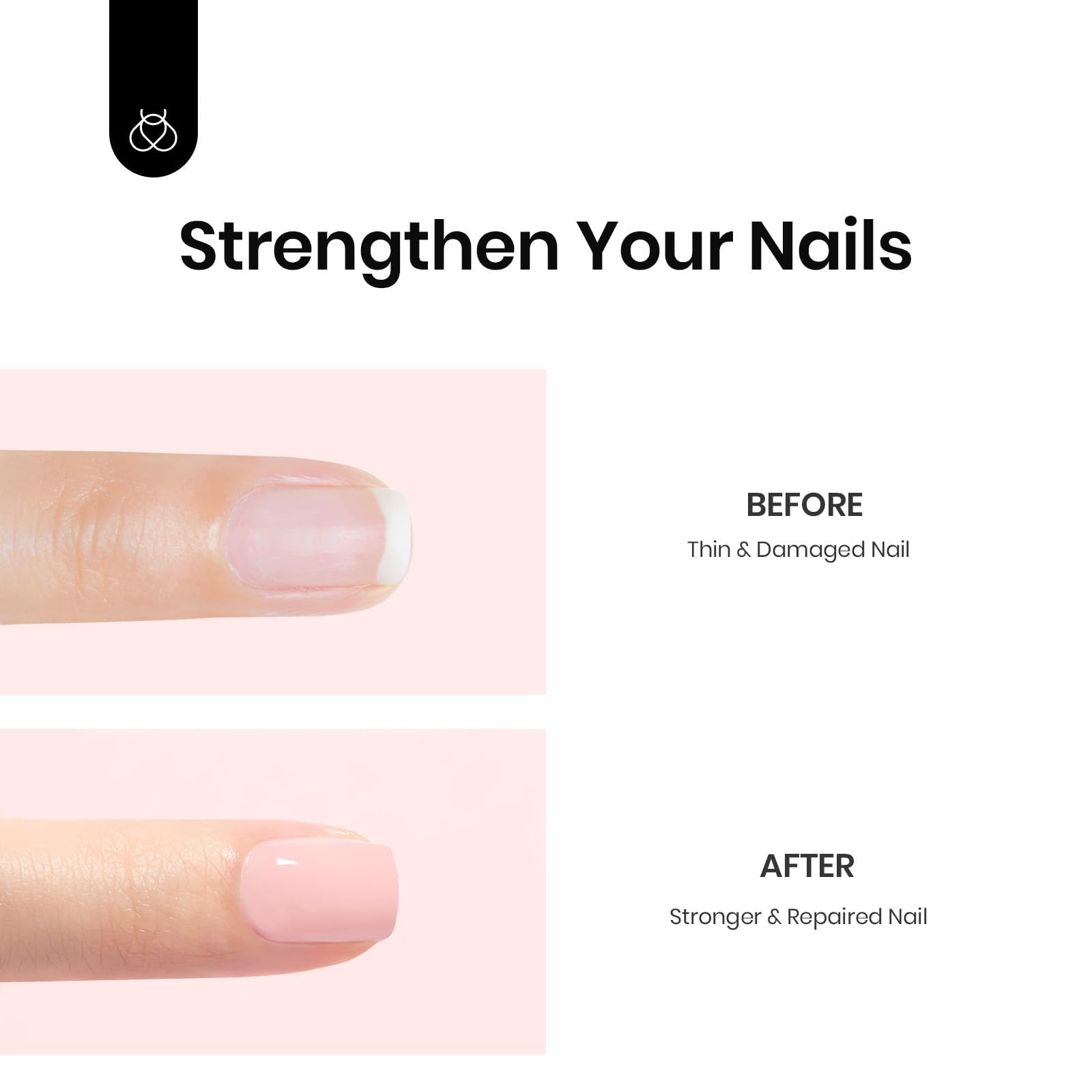 Beetles Base Gel renforçant les ongles grâce à des nutriments.