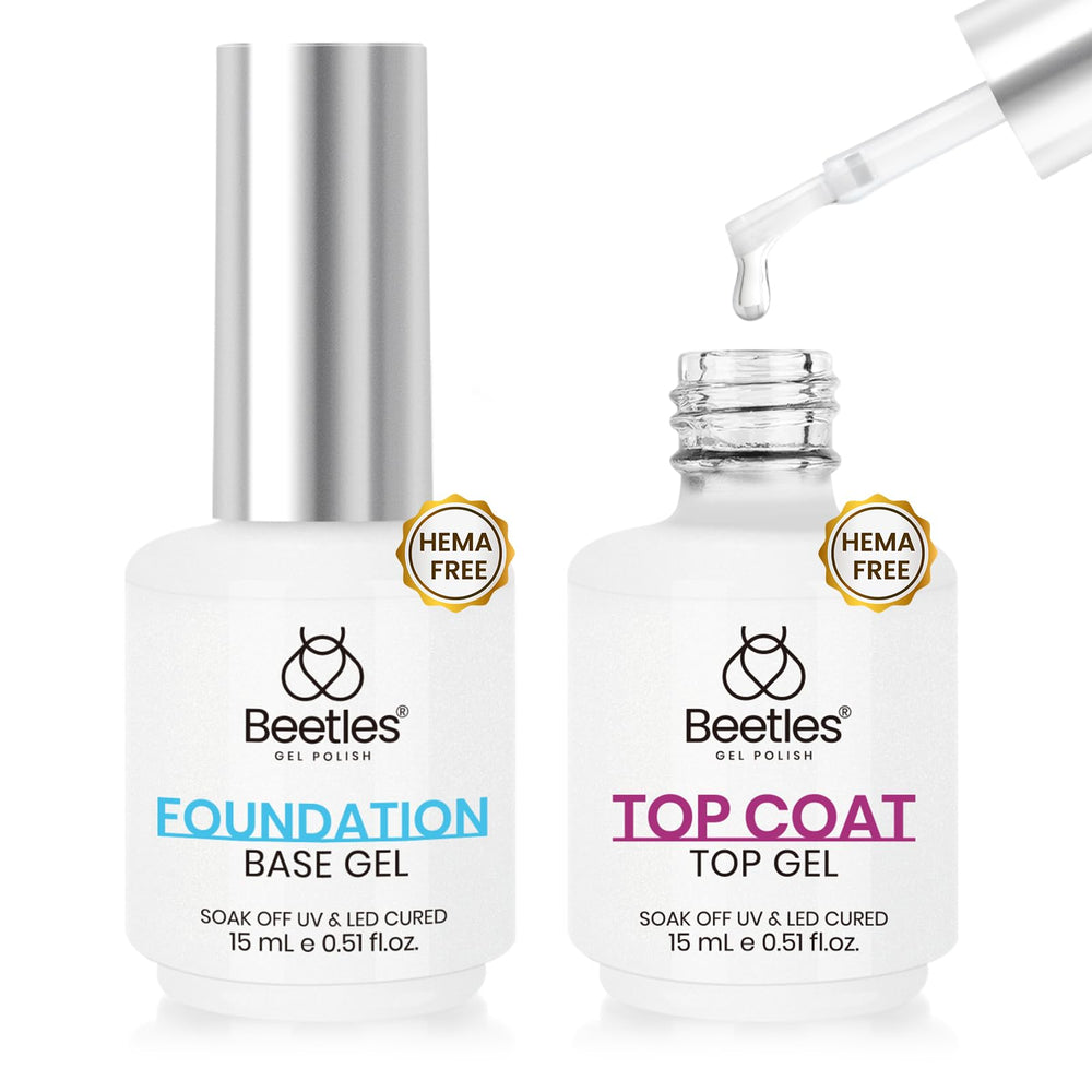 Beetles base gel sans essuyage, application facile et adhérence renforcée.