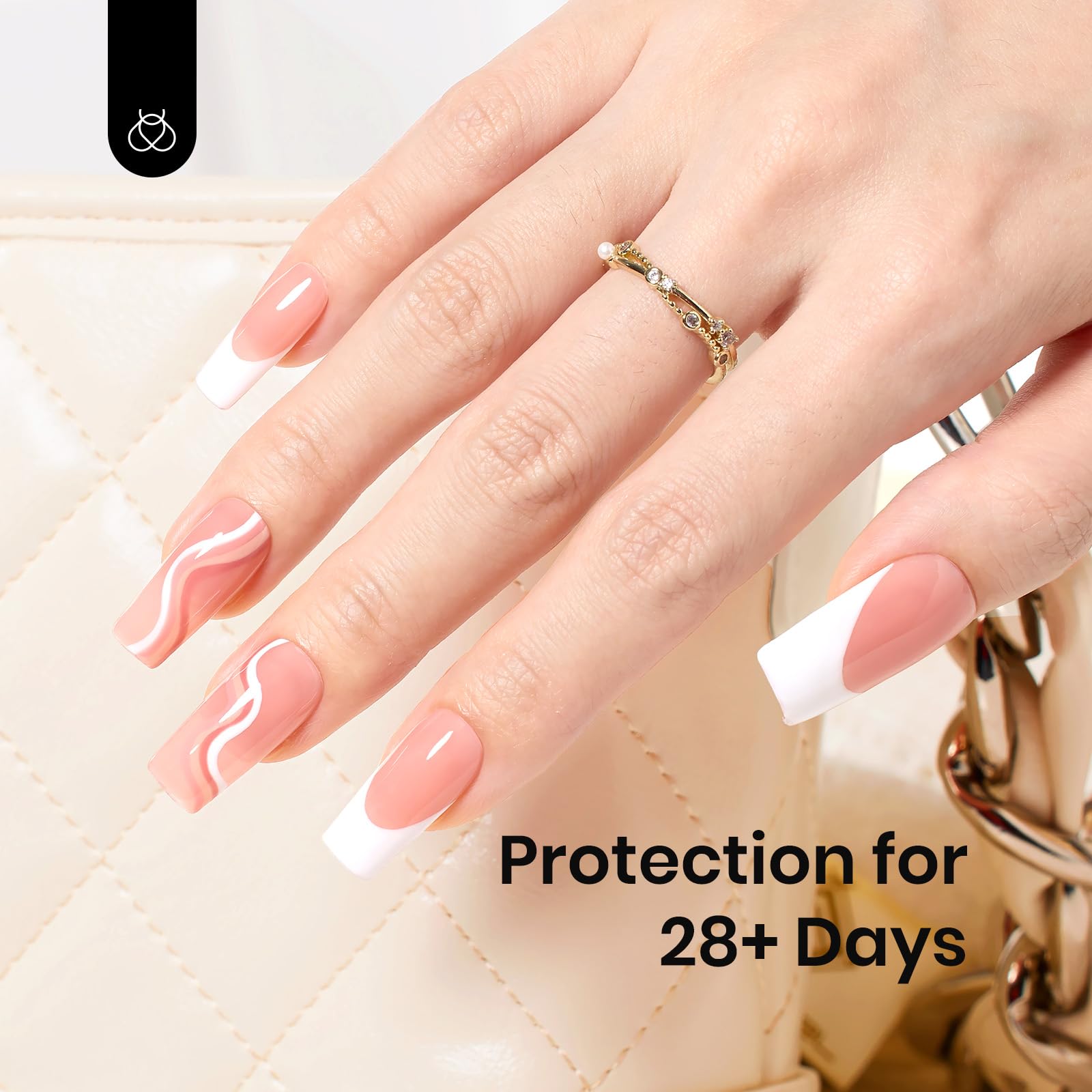 Beetles Nude Base Gel – pinceau précis pour une application facilitée