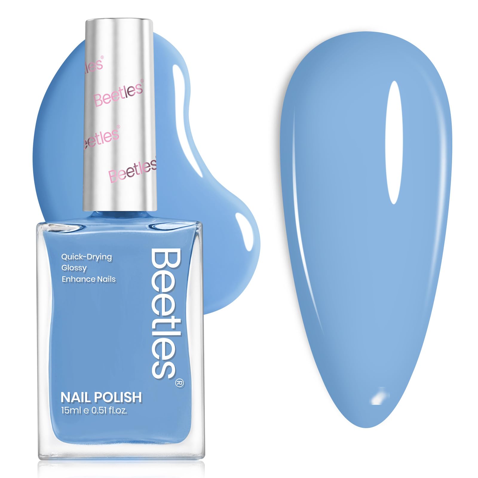 Beetles Beach Bliss, retrait facile avec dissolvant standard.