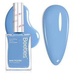 Beetles Beach Bliss, vernis bleu clair pour un look estival.