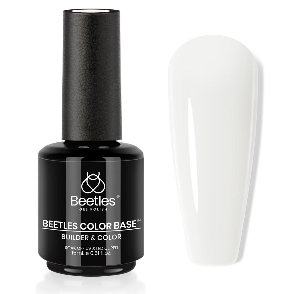 Beetles Milky White, bouteille prête à l'application, base renforçant les ongles