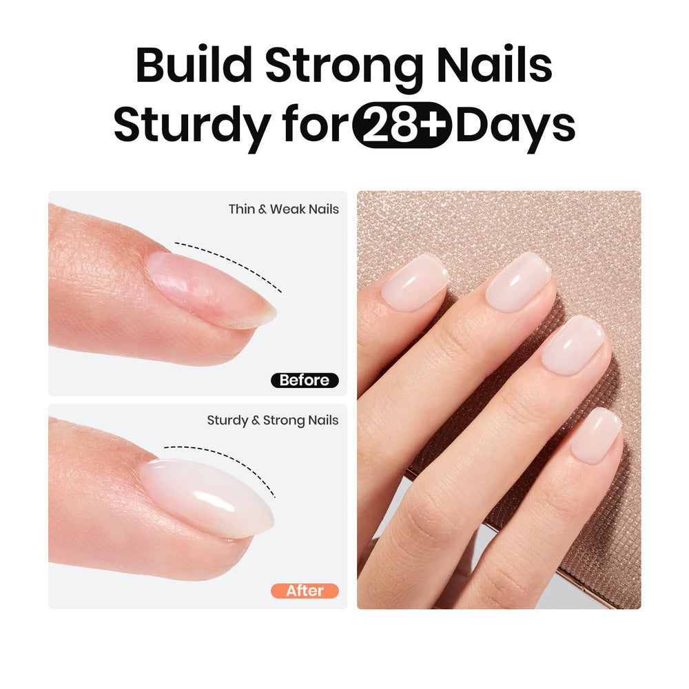 Beetles Milky White, base-gel favorisant la croissance des ongles