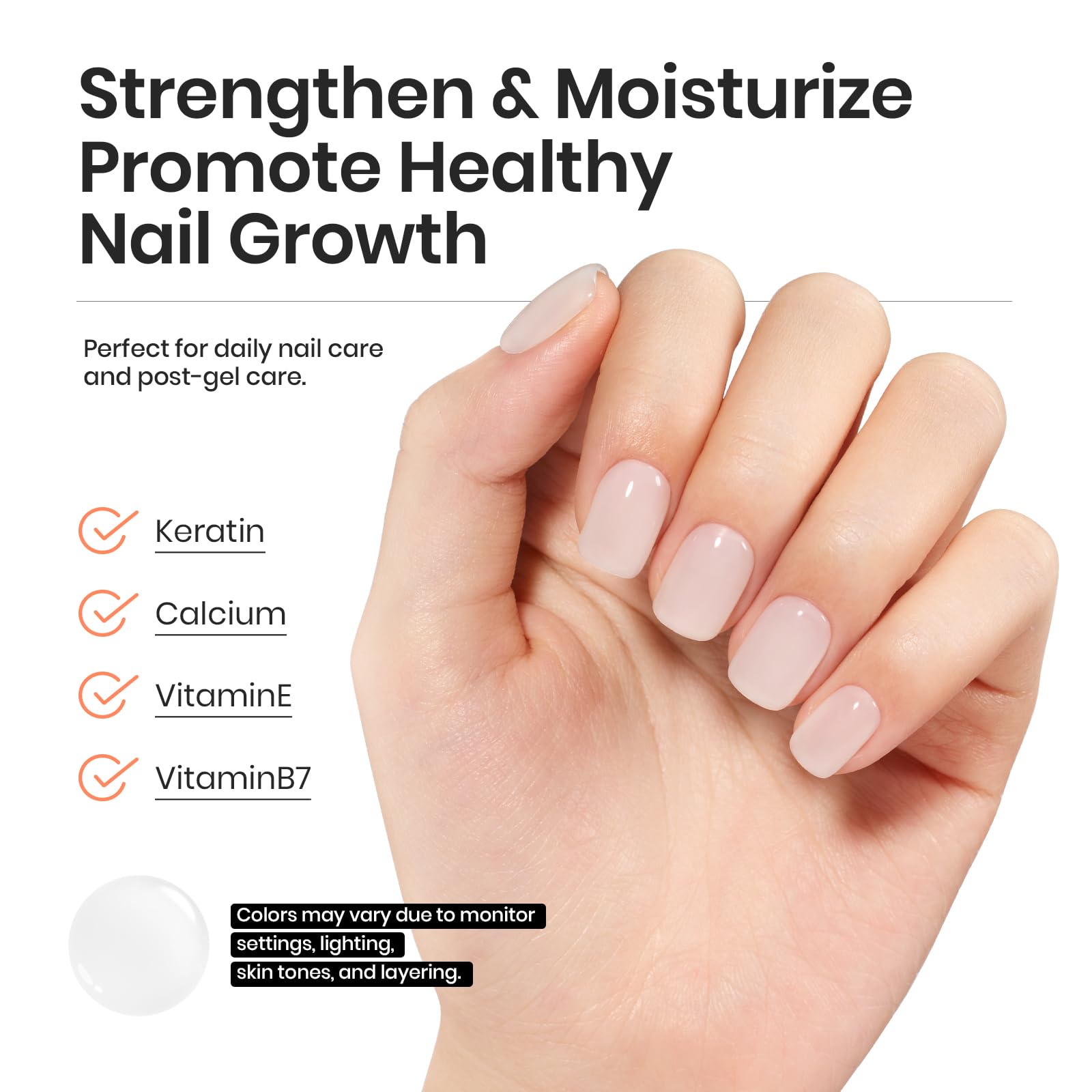 Beetles Milky White, base fortifiante qui soutient les ongles fragiles