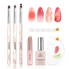 Beetles Blooming : ensemble pinceaux ongles pour designs faciles à domicile