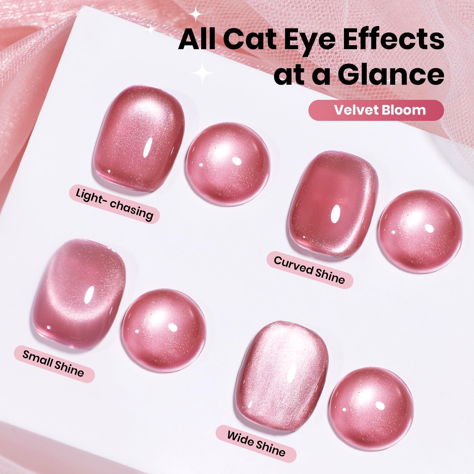 Beetles rose scintillant, longue tenue et brillance durable sur les ongles.