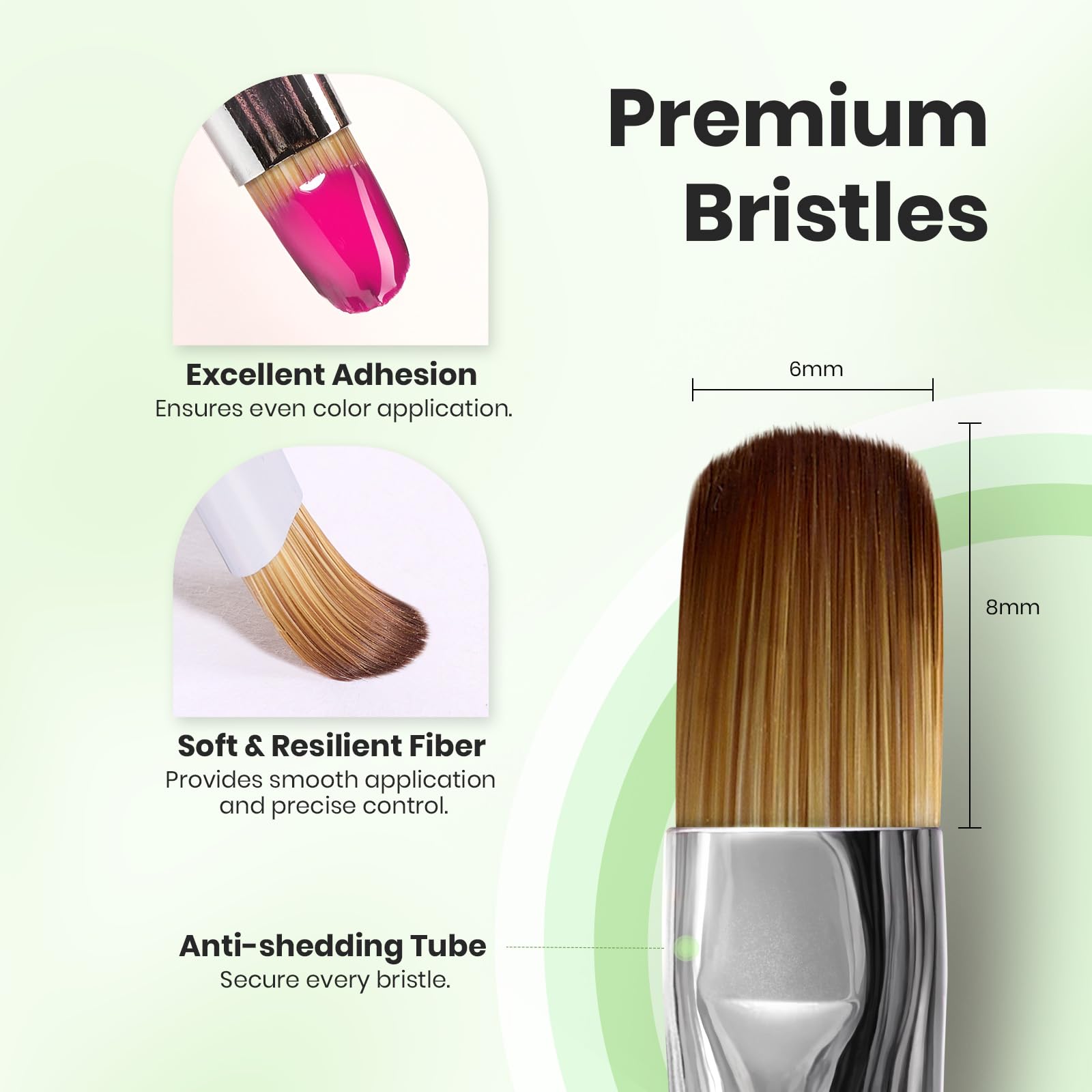 Brosse Gel Ongles Beetles, qualité et durabilité des poils.