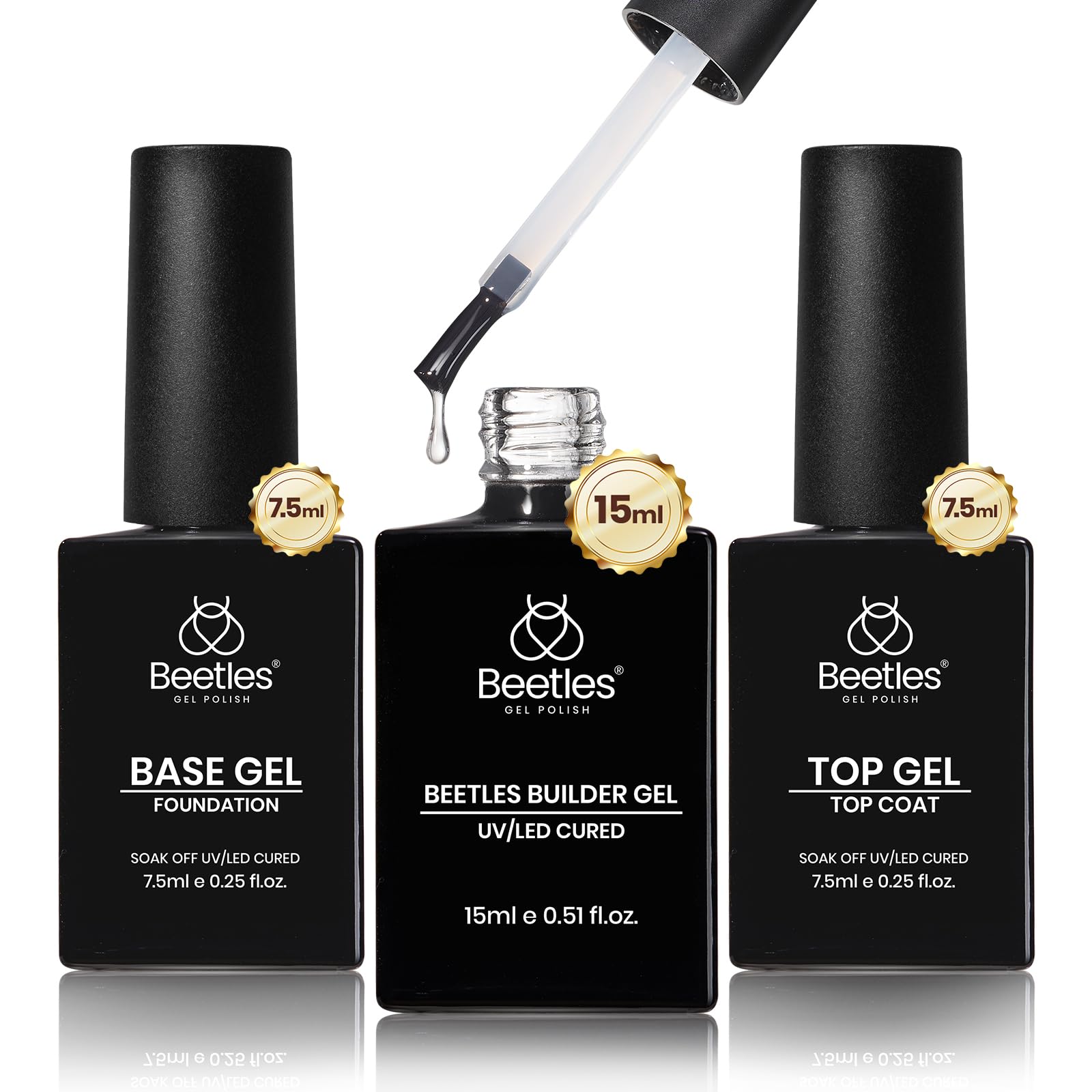 Beetles Builder Gel apex-construction pour ongles naturels et renforcés.