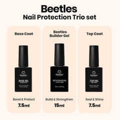 Beetles Builder Gel-base-coat assure adhérence et tenue longue.