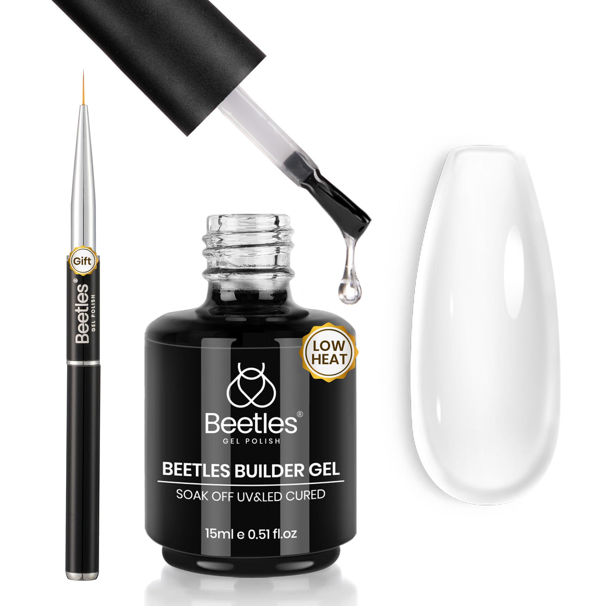 Beetles Builder Gel durcissement à faible chaleur pour une utilisation confortable