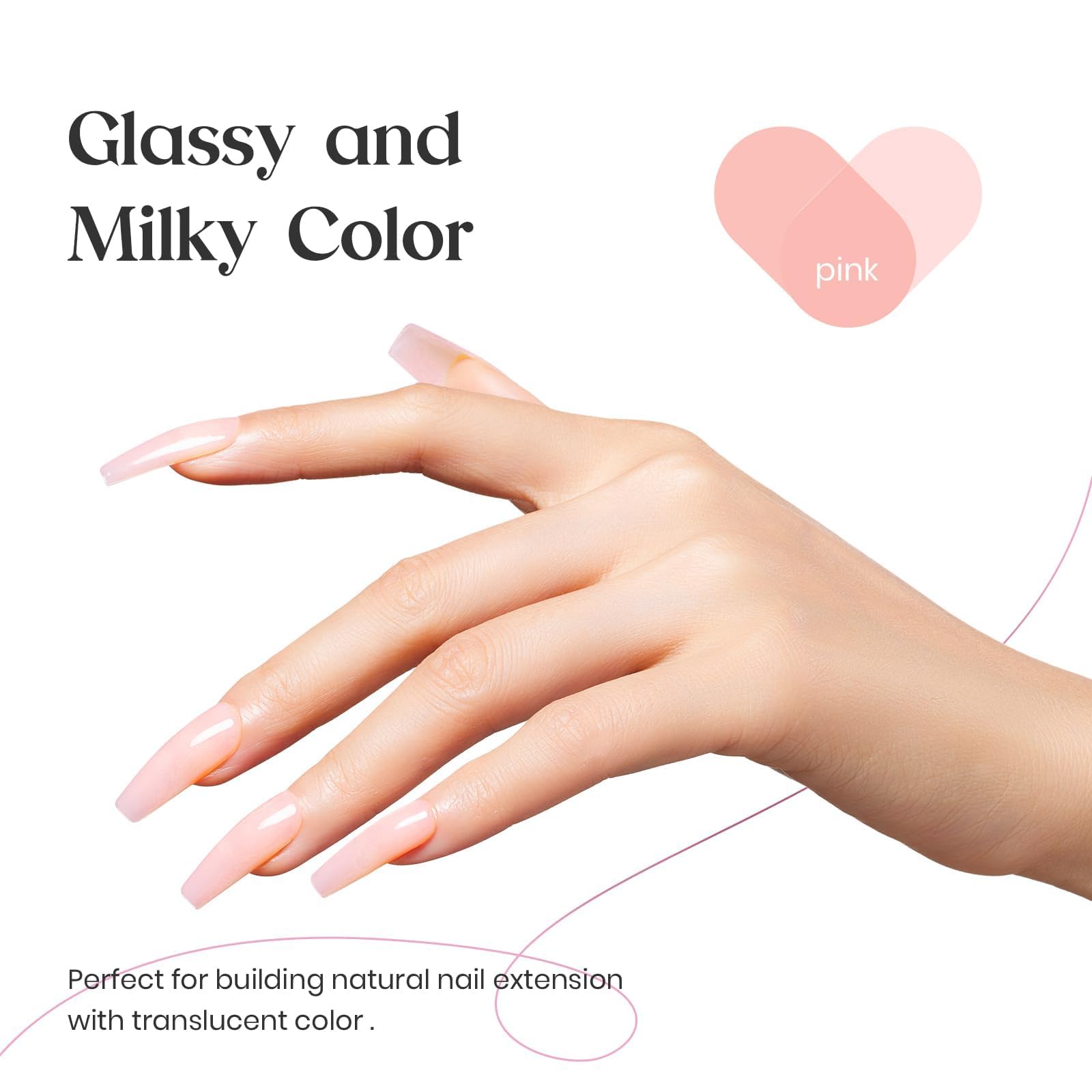 Beetles Builder Gel finition naturelle ongles, aspect léger et durable.