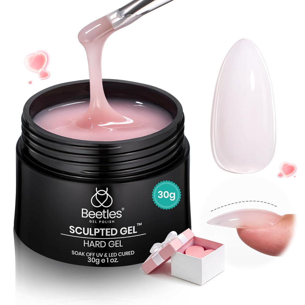 Beetles Builder Gel Rose Nude pour extensions naturelles et durables.