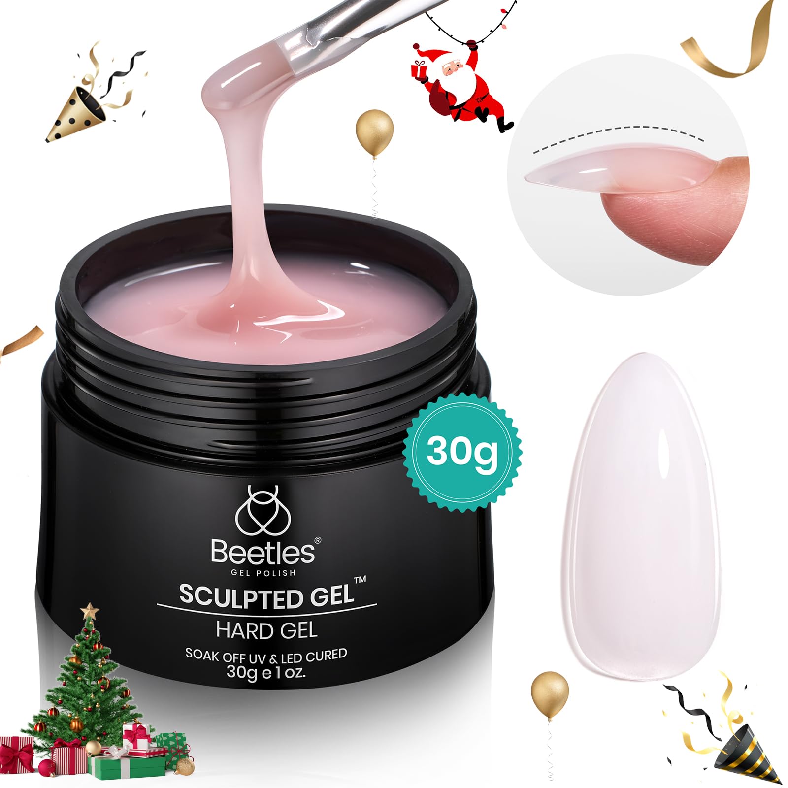 Beetles Builder Gel Rose Nude: idéal à domicile ou en salon.