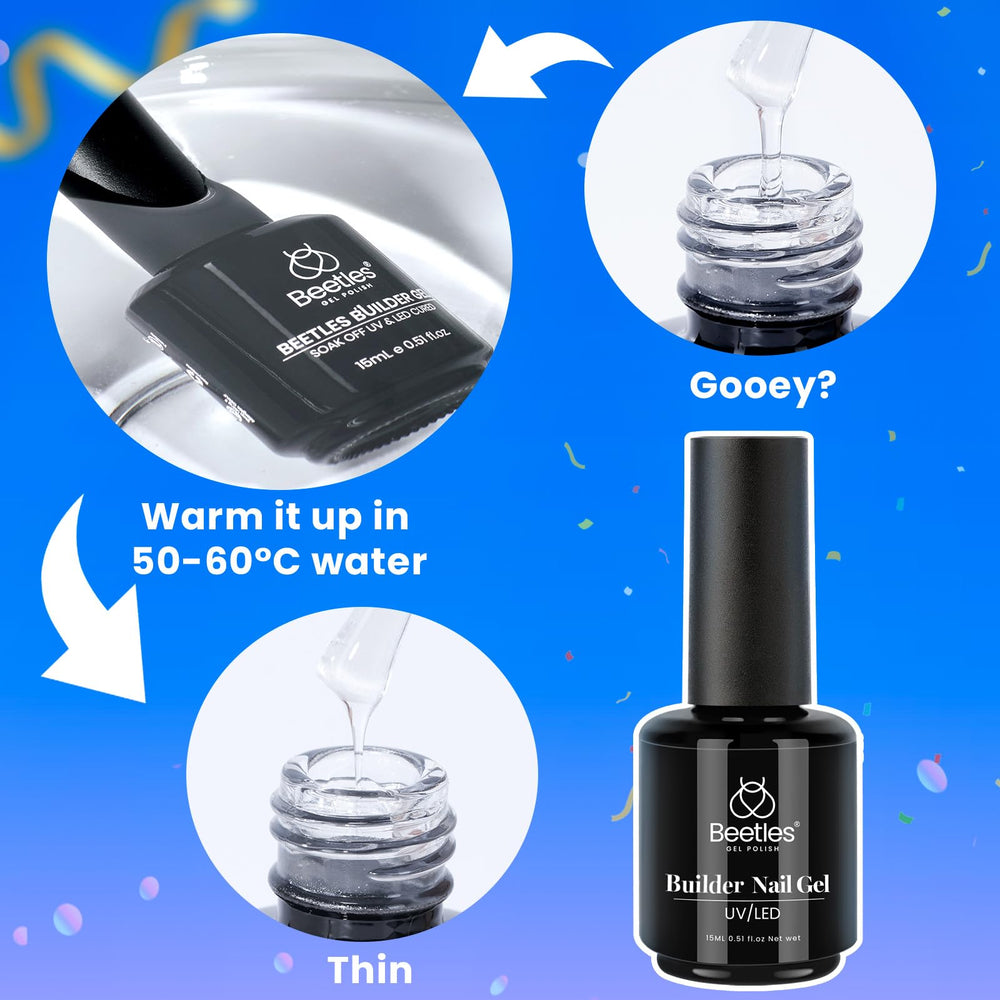 Beetles Builder Gel sécurité avant utilisation, test cutané recommandé