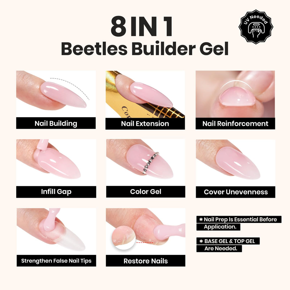 Beets Builder Gel Set: apex et extension, pour une structure renforcée.