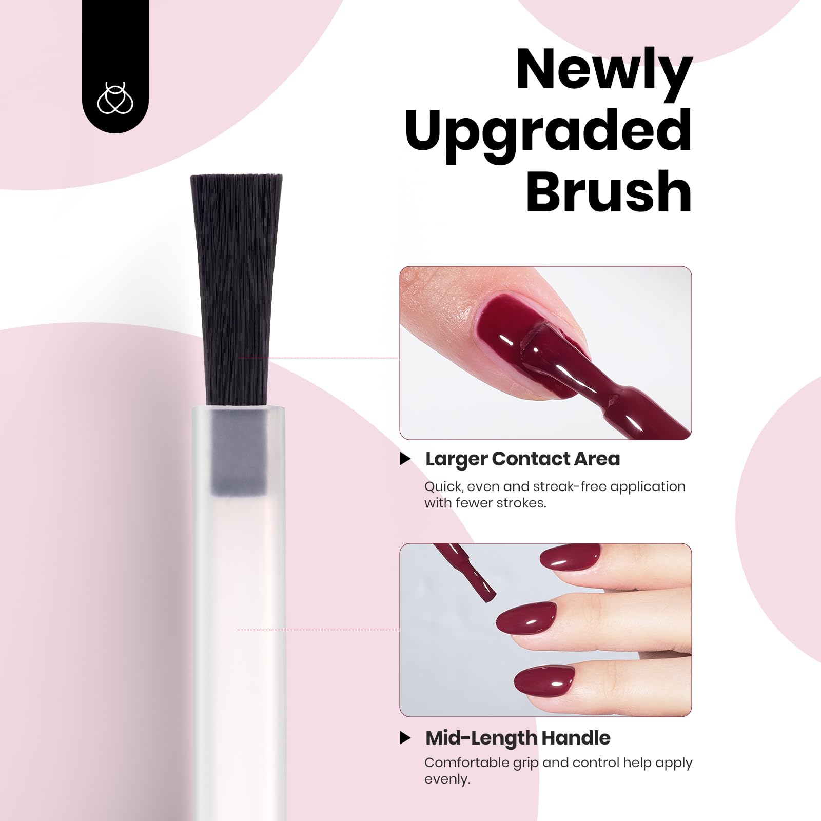 Beetles Burgundy Red Gel Polish look automne-hiver – couleur intemporelle et polyvalente.