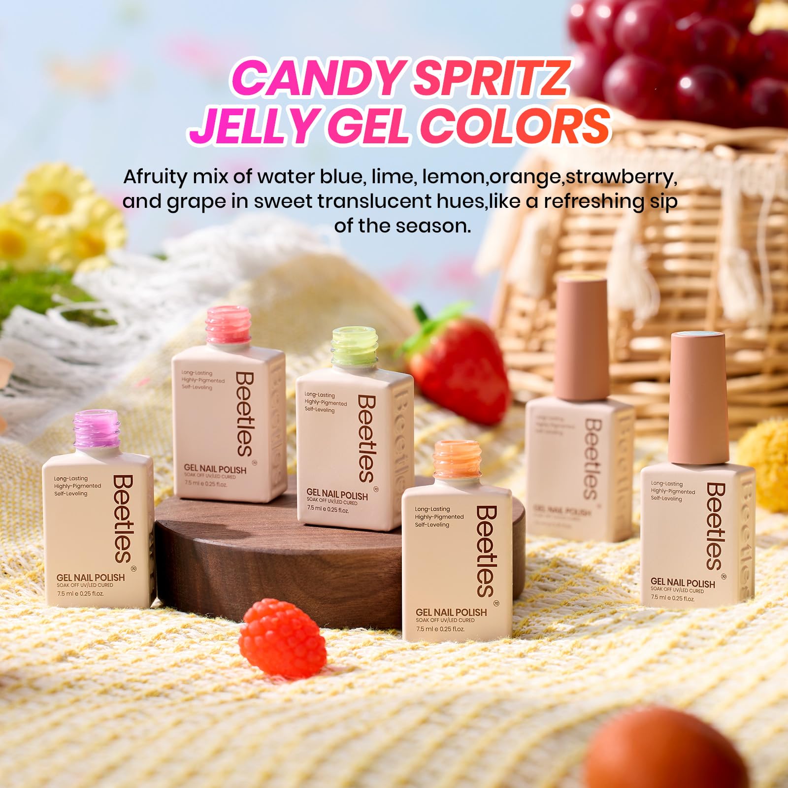 Kit Beetles Candy Spritz Jelly Gel prêt à offrir en cadeau beauté
