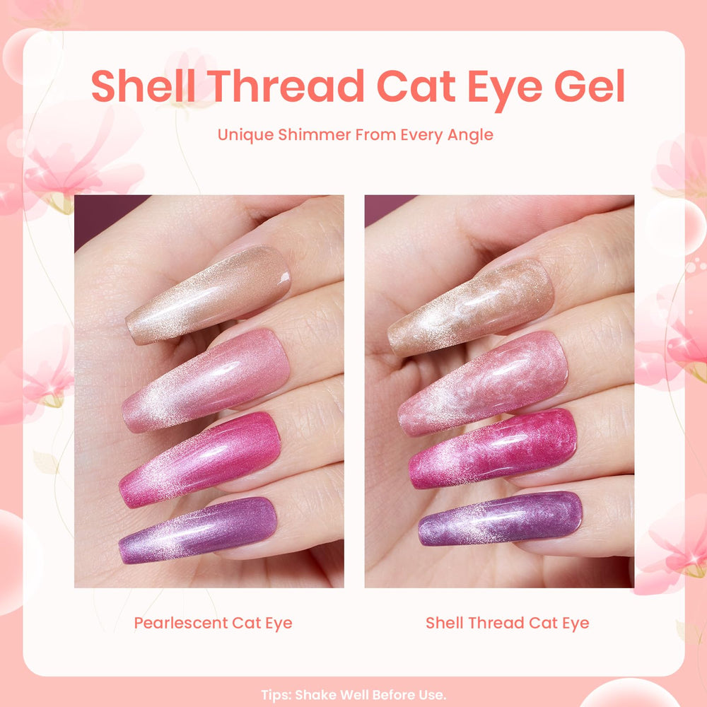 Beetles Cat Eye Gel Polish Floral Verses – top coat brillant pour fini lumineux.