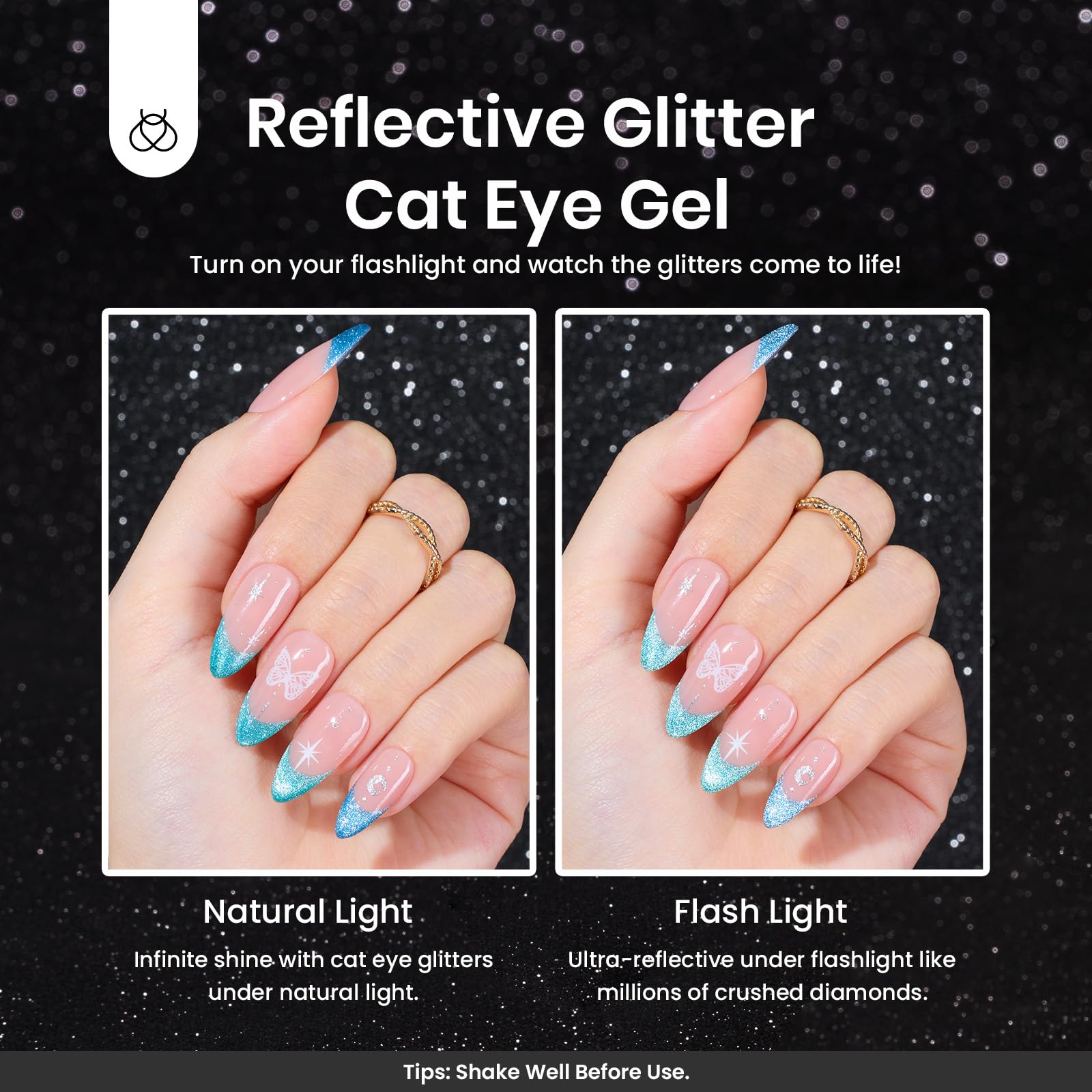 Beetles Cat Eye Gel Polish Floral Verses – top coat mat pour rendu velouté.
