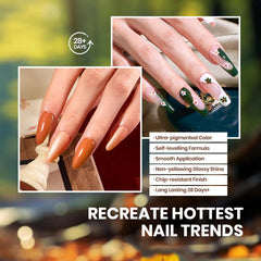 Vernis gel Beetles effet œil de chat vert olive pour un look automnal.