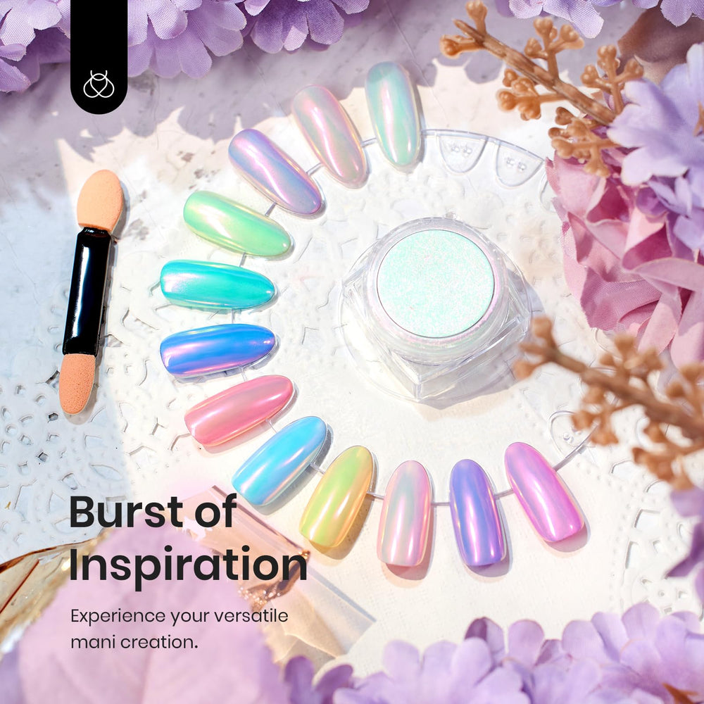 Beetles Chrome Poudre application rapide idéale pour DIY sur gel ou naturel.