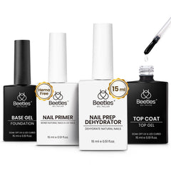 Beetles coffret base gel : fondation solide pour ongles gel.