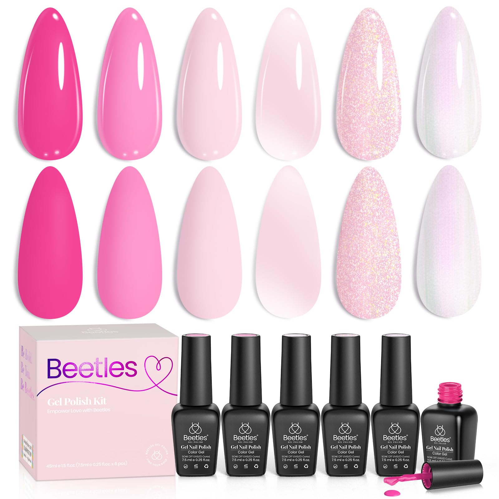 Coffret cadeau Beetles Vernis Gel, idéal pour femmes.