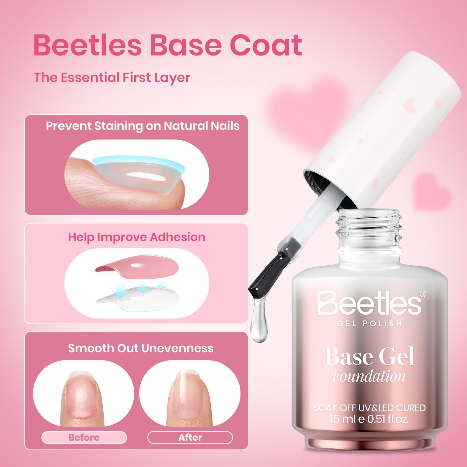 Coffret édition limitée Saint-Valentin Beetles: ensemble 2x15ml cadeau élégant